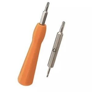Ring Screwdriver Orange and Silver Tool.